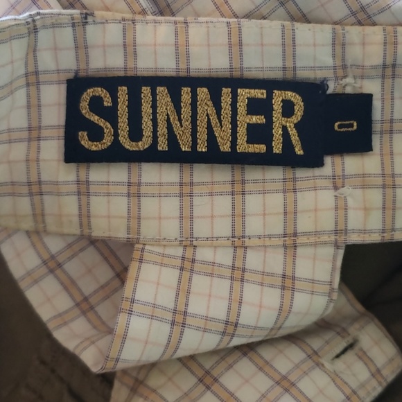 SUNNER Florent White Plaid/Brown Linen Romper - Picture 6 of 8